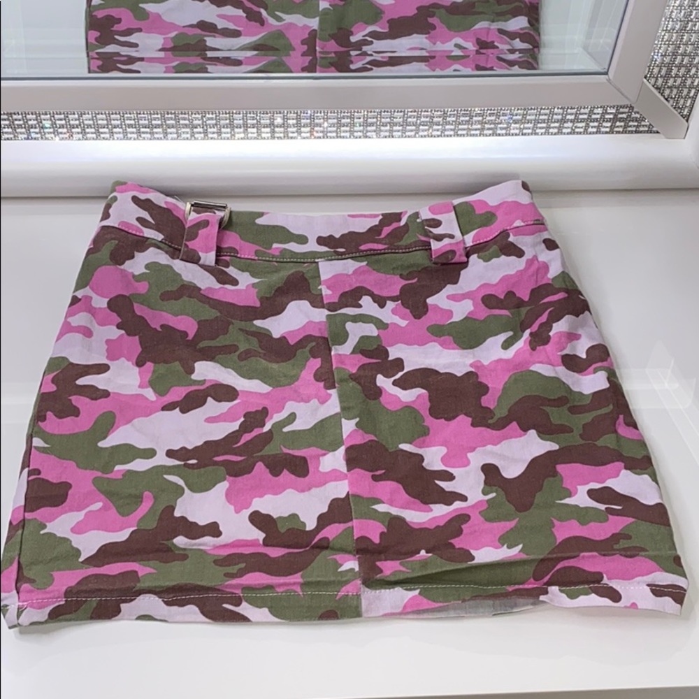 Never worn camo mini skirt